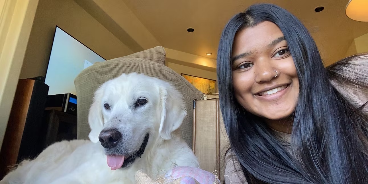 Deepa with Lilly
